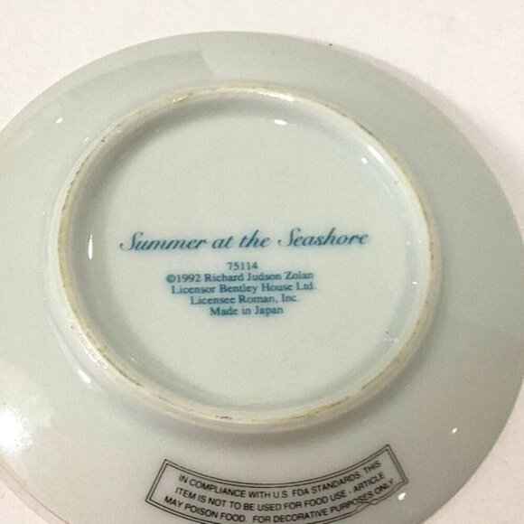 Vintage Decorative Plates Lot of 3 by Richard Judson Zolan 4" Diameter Rare - Picture 9 of 10